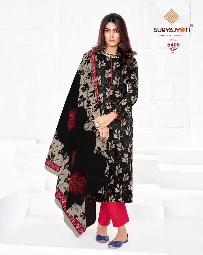 Suryajyoti Trendy Cottons 54 Regular Wear Wholesale Cotton Dress Material
